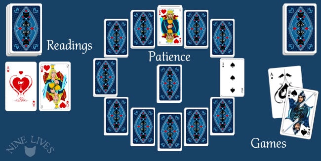 Playing Cards - reading - patience and games