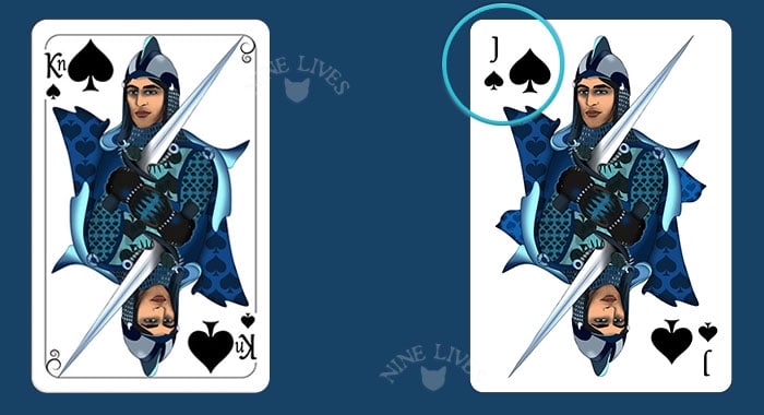Knights vs Jacks - Nine Lives Playing Cards