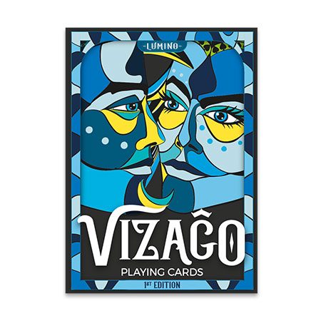 Details about   1 DECK Vizago Lumino blue playing cards  FREE USA SHIPPING! 