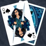 Queen of Spades Nine Lives Playing Cards