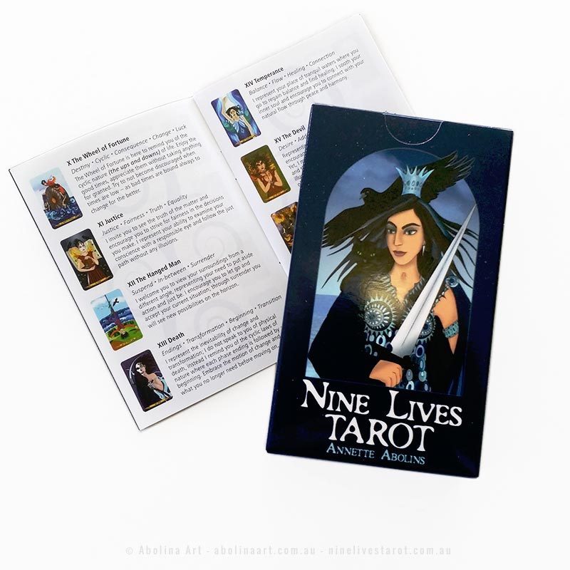 Tarot deck with booklet of card meanings by Annette Abolins