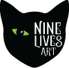Nine Lives Art cat logo