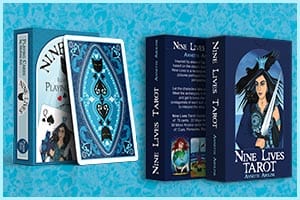 Nine Lives Tarot and Playing Cards by Abolina Art