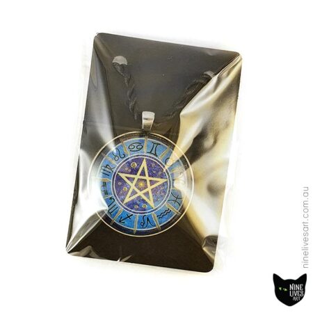 Jewellery packaging - Blue zodiac art pendant